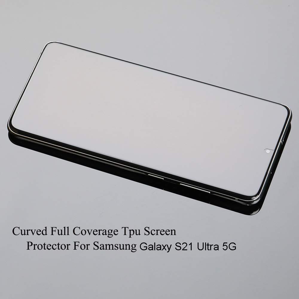 スマートフォン・携帯電話 【人気商品】指紋認証対応 背面保護フィルム付き カメラレンズプロテクター付き 専用保護フィルム2枚入り 5G 気泡な Ultra S21 Galaxy Samsung Ibywind