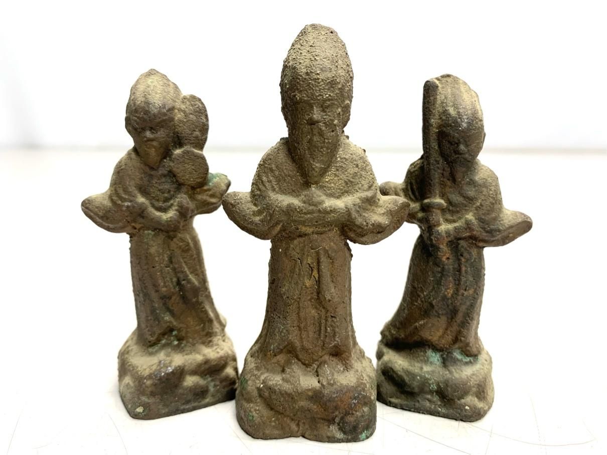 貴重。珍しい昭和レトロヴィンテージ銅像 北村西望 笑う少女 （ブロンズ像） : 掛け軸・絵画の専門店 掛軸堂画廊