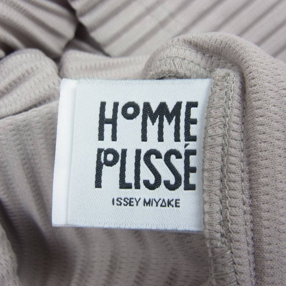 HOMME PLISSE ISSEY MIYAKE オム プリッセ イッセイミヤケ 23SS  HP31JK102 MONTHLY COLOR JANUARY  PLEATS プリーツ加工 クルーネック カットソー パープル系 2