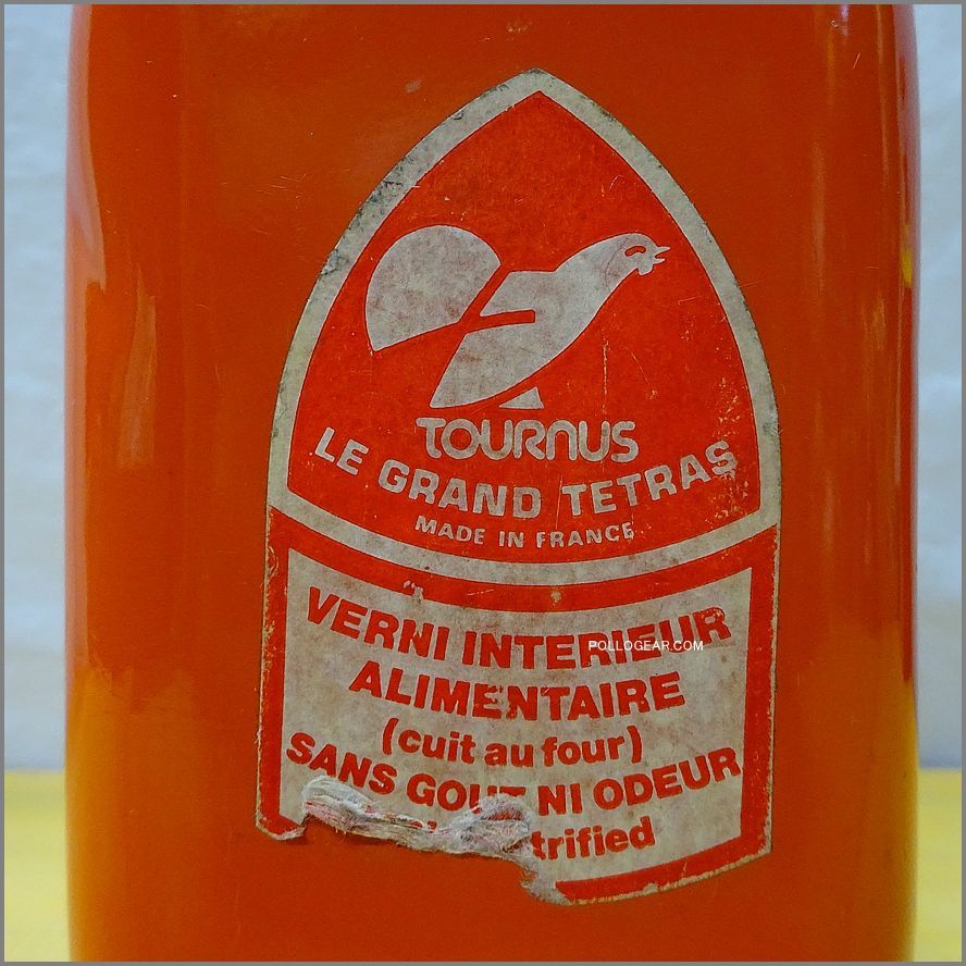 オレンジ 70年代 グランテトラ 1.0L 角型 LE GRAND TETRAS VINTAGE ウォーターボトル ロングラベル