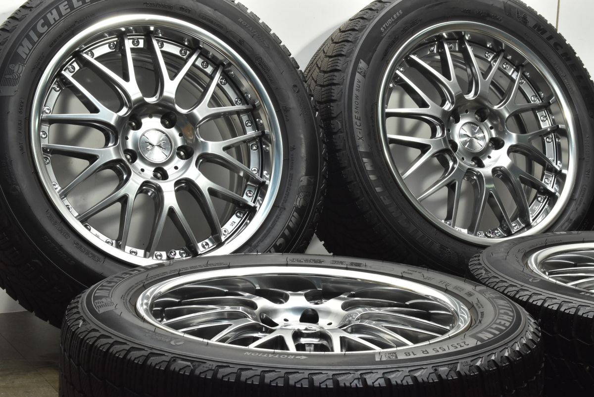 Weds マーベリック 709M 18in 8J 38 PCD114.3 ミシュラン X-ICE SNOW 235|55R18 レクサス NX ハリアー RAV4 エクストレイル