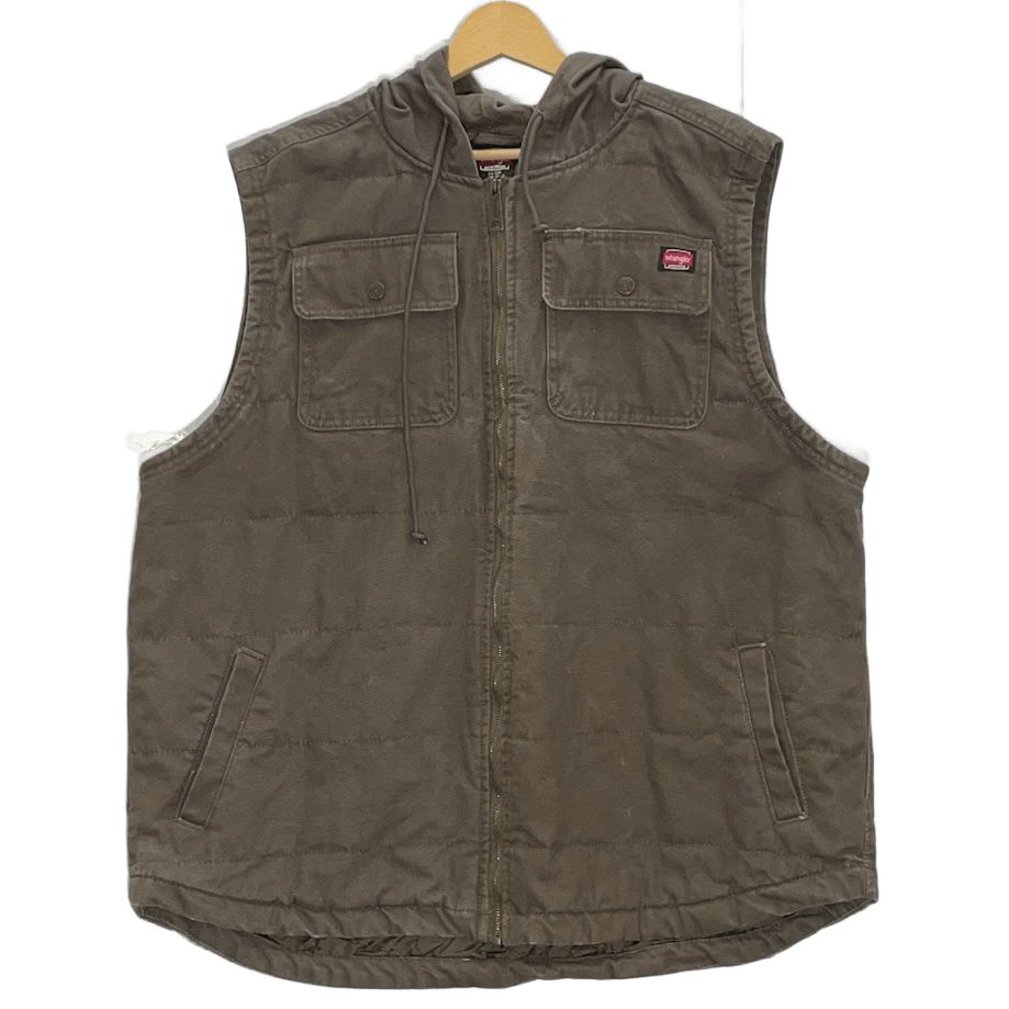 Wrangler WORKWEAR ラングラー ダック地 ワークベスト キルティング 
