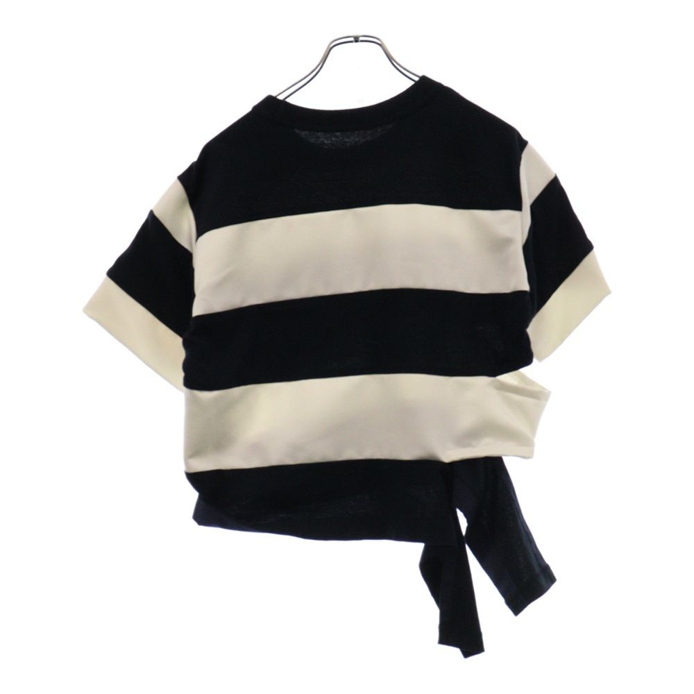 Sacai (サカイ) 21SS カットオフ クルーネック ボーダー 半袖T