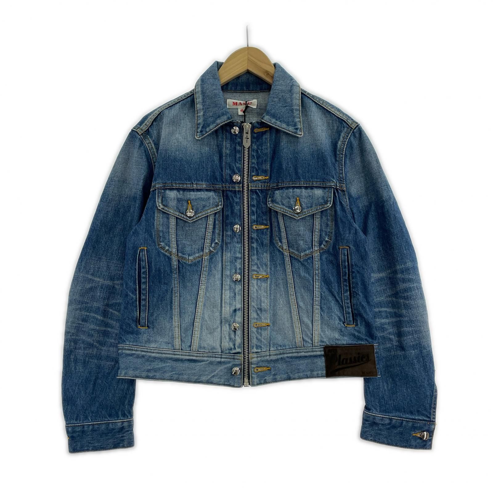 MASU 23SS FADED DENIM TRUCKER JACKET 46 ﾌﾞﾙｰ - メルカリ