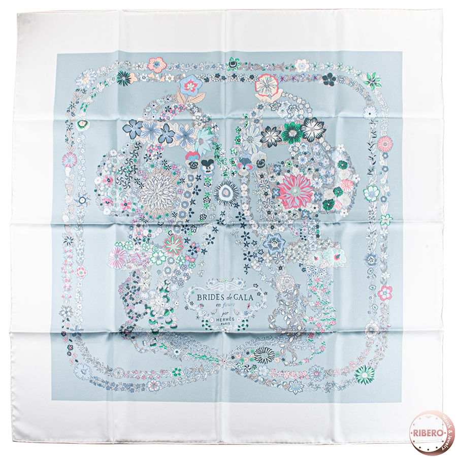 HERMES エルメス カレ90 Brides de Gala en Fleurs ブリッド
