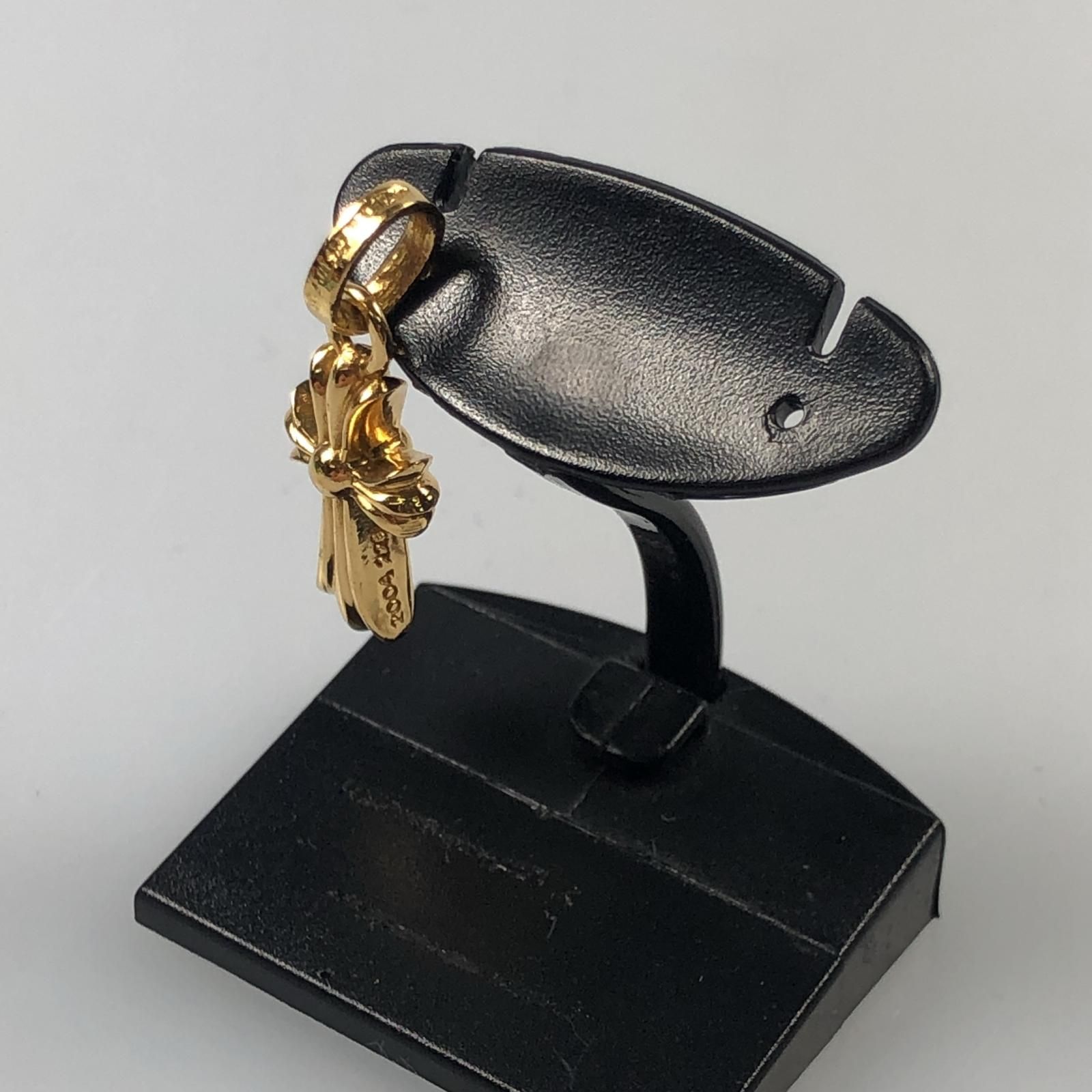 クロムハーツスタッドピアス STUD CH CROSS 2FATクロムハーツ両耳