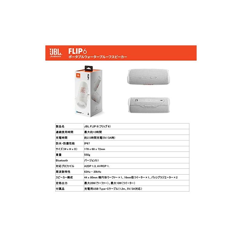 IoTデバイス(スマートデバイス) JBL FLIP6 Bluetoothスピーカー 2