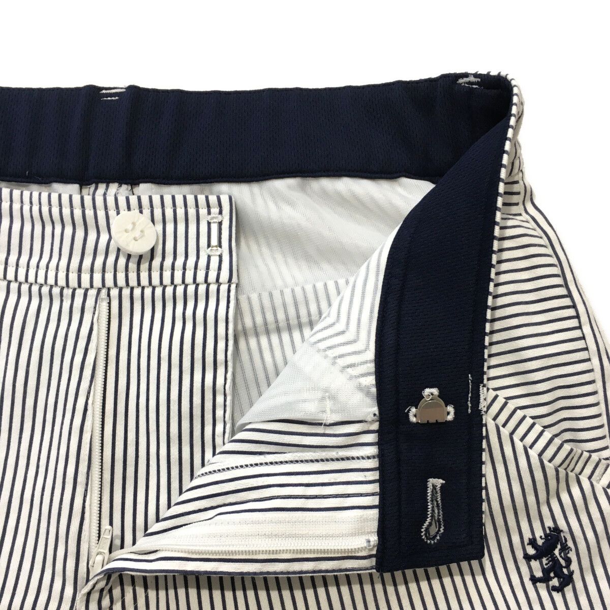 Admiral - coco 中古 アドミラルゴルフ Admiral Golf レディース パンツ LL グレー系 ストライプ 中古 レディース アドミラルゴルフ Admiral Golf パンツ LL