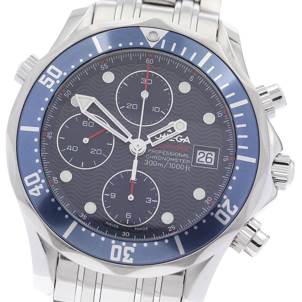 オメガ OMEGA 2225.80 シーマスター300 デイト クロノグラフ 自動巻き メンズ_864769