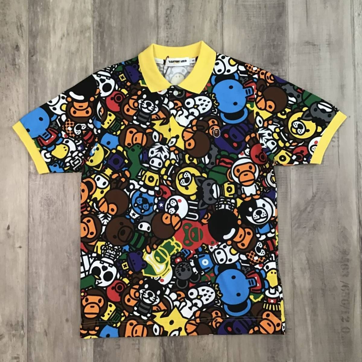 ☆新品☆ マイロ アニマル サファリ ポロシャツ Sサイズ a bathing ape 