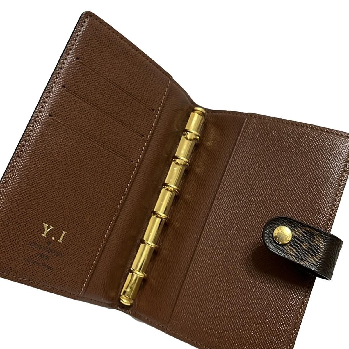 LOUIS VUITTON(ルイヴィトン) 手帳 タイガ アジェンダMM R20228 グリズリ イニシャル刻印あり レザー - メルカリ