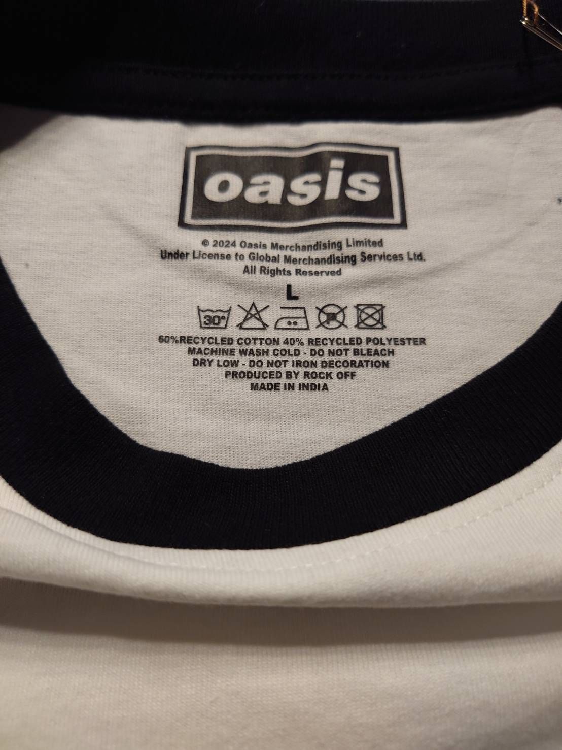 オアシス＿OASIS 新品オフィシャルTシャツ 1996 Tour Horizontal