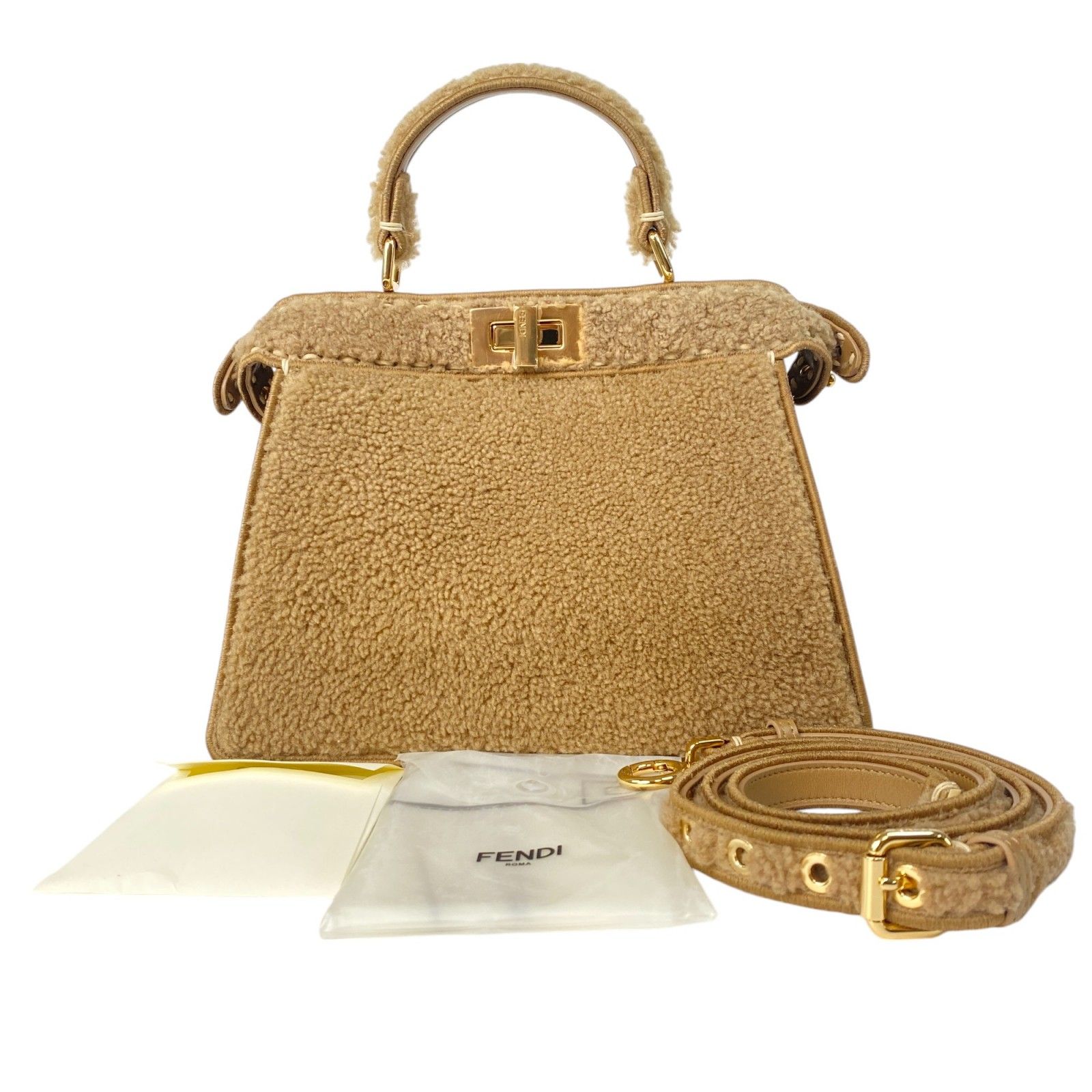 定価70万 未使用 フェンディ FENDI ピーカブー アイシーユー ムートン  