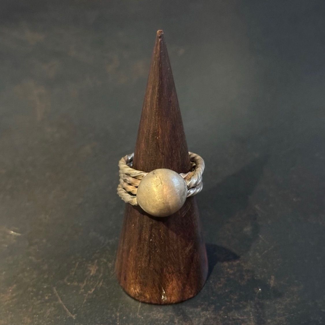 SILVER925 TWIST SPHERE RING/シルバー/リング