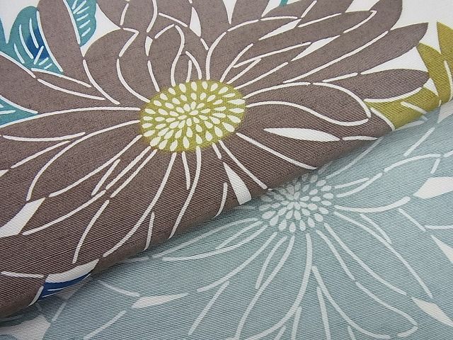 平和屋1□極上 和染紅型 栗山紅型 栗山吉三郎 九寸名古屋帯 浜つむぎ  