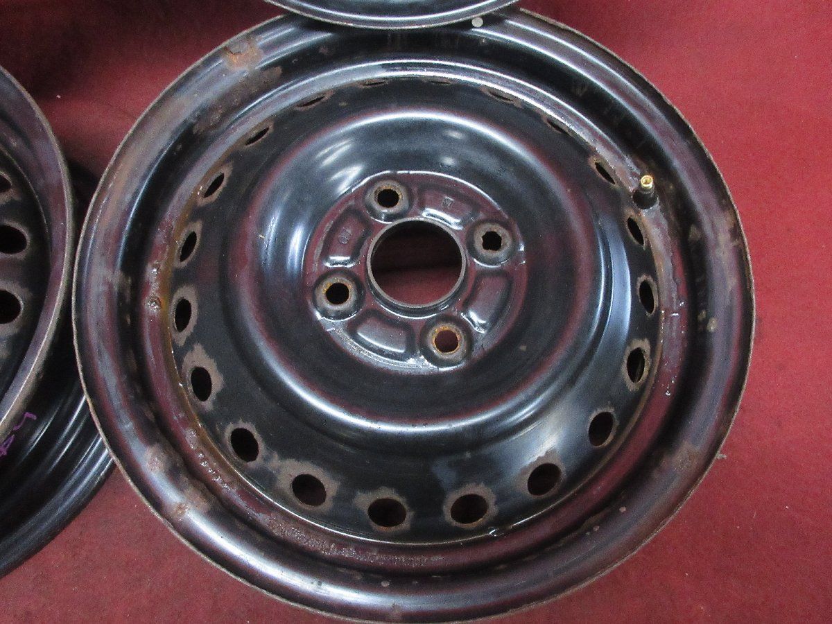 スチール ホイール 4本 ダイハツ 純正 14×4.5J 4穴 100 +45 ハブ54