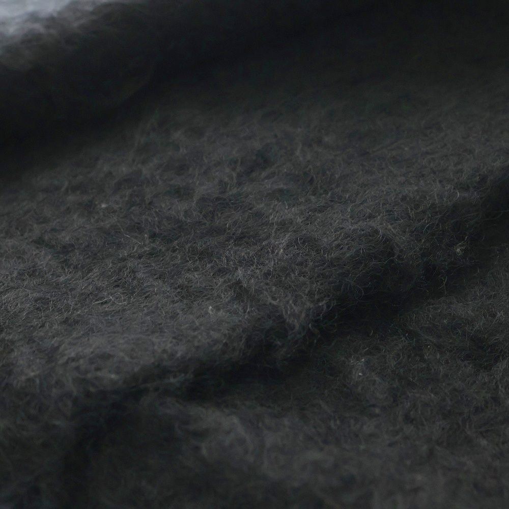  LOEWE ロエベ レザーパッチ アナグラム モヘア マフラー ブラック その他 その他