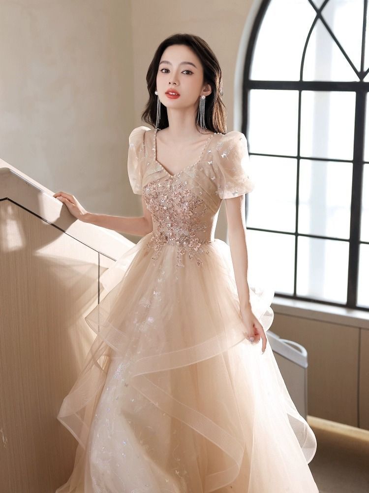 パーティードレスロングドレスお誕生日花嫁演奏会ドレスブライズメイド卒業式ドレスお呼ばれ披露宴フォーマル二次会ワ結婚式