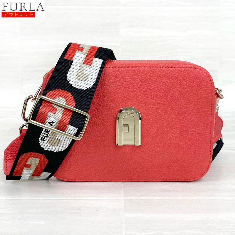 FURLA フルラ ミニショルダーバッグ レッド 鞄 バッグ 未使用級✨FURLA フルラ ショルダーバッグ ミニ レザー レッド