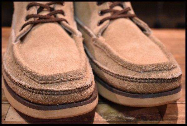 【9EE 良品】RUSSELL MOCCASIN ラッセルモカシン スポーティングクレーチャッカ ダブルモカシン ララミースエード 短靴 ブーツ HOPESMORE【EF328】