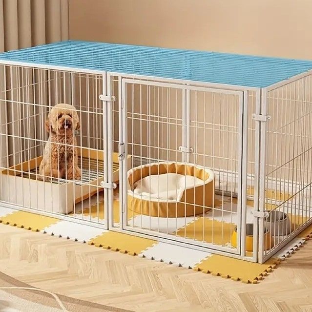 70×80】ペットフェンス 中型犬用 小型犬用 ペットサークル 折りたたみ可能 金属製 スチール製 犬ゲージ 複数連結可能 室内外兼用 ドッグサークル  組立簡単 - メルカリ