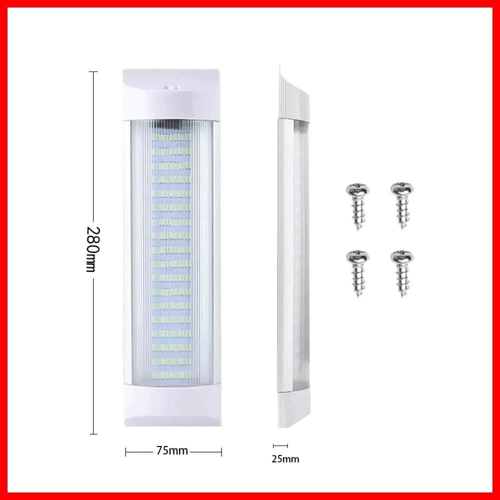 LEDルームランプ 貨物灯 DC12-80V 72連LED室内灯 車内照明 12V 24V 作業灯 庫内灯 船 倉庫照明 テントライト 汎用  キャンピングカー 軽キャンパー トラック LEDライト 2本入り - メルカリ