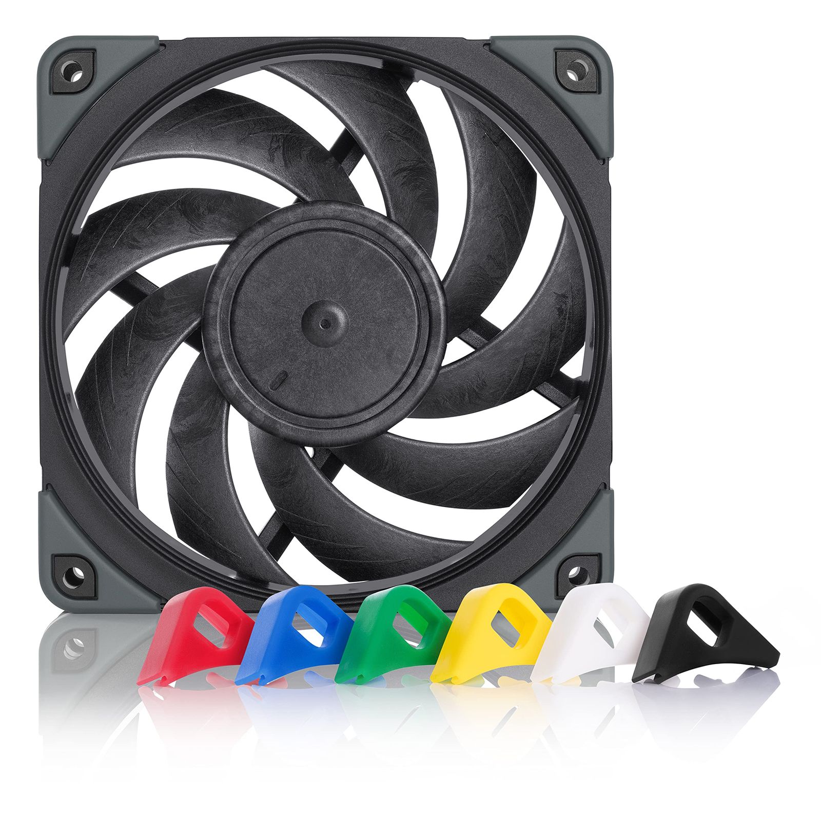 Noctua NF-A12x25 PWM chromax.black.swap, プレミアム 静音 ファン, 4
