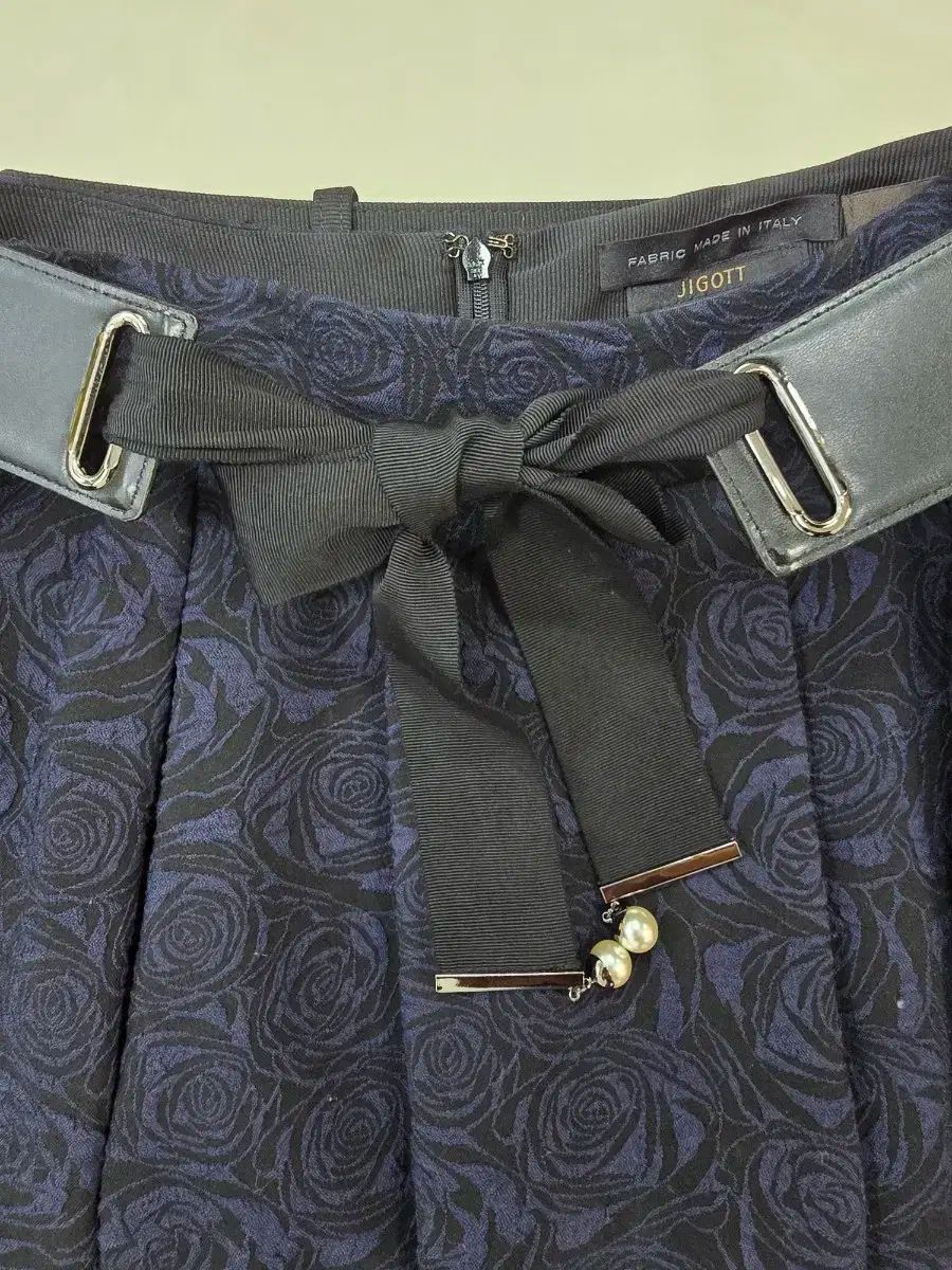 ジゴット イタリア素材 感 ジャガード フ スカート