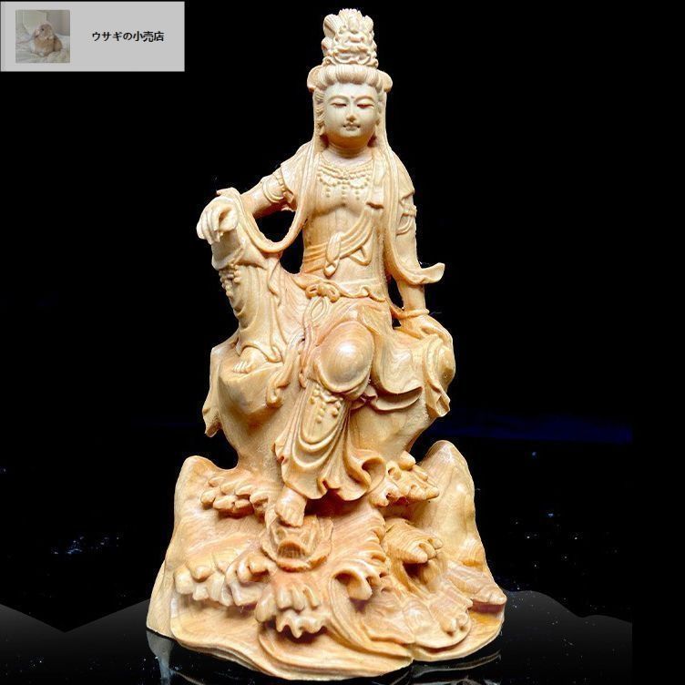 大型 観音菩薩 坐像　木彫　仏像 彫刻　開運　風水　置物　縁起物　インテリア 大型 観音菩薩 坐像 木彫 仏像 彫刻 開運 風水 置物 縁起物