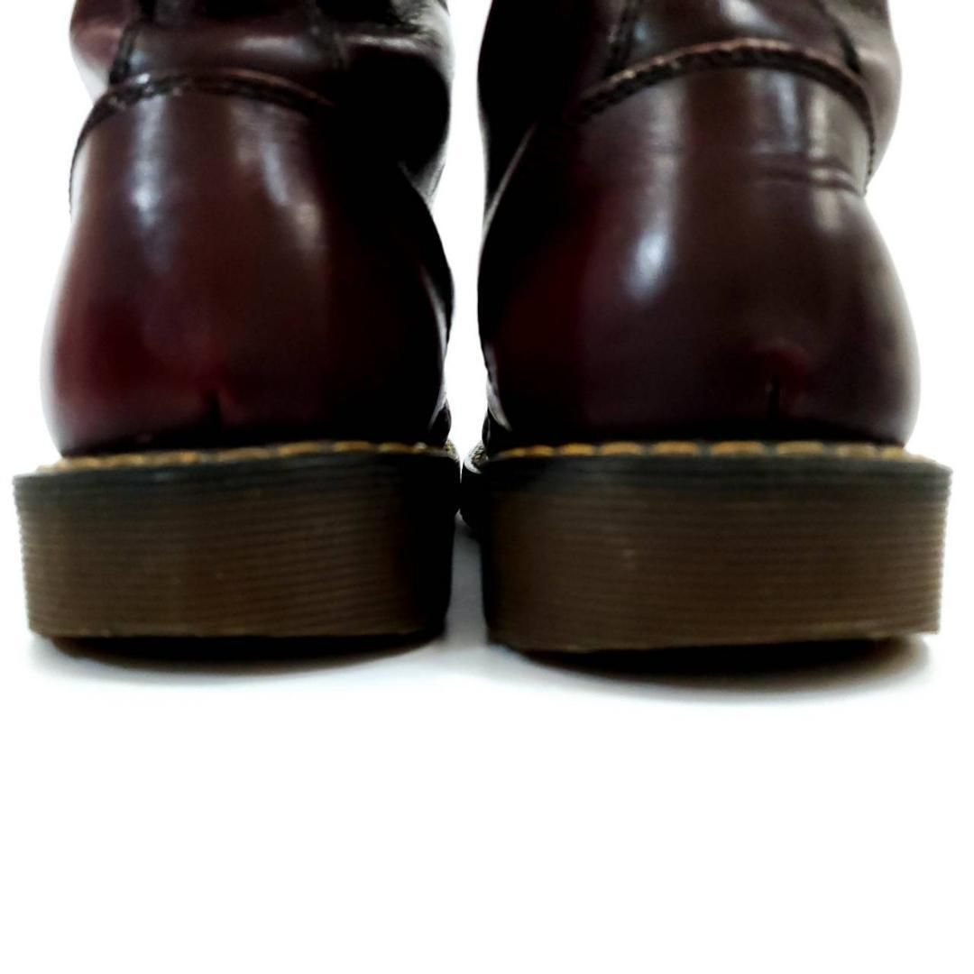 ドクターマーチン　ホワイト社　イングランド製　20ホール　バーガンディ　UK４ ドクターマーチン ホワイト社 イングランド製 20ホール バーガンディ