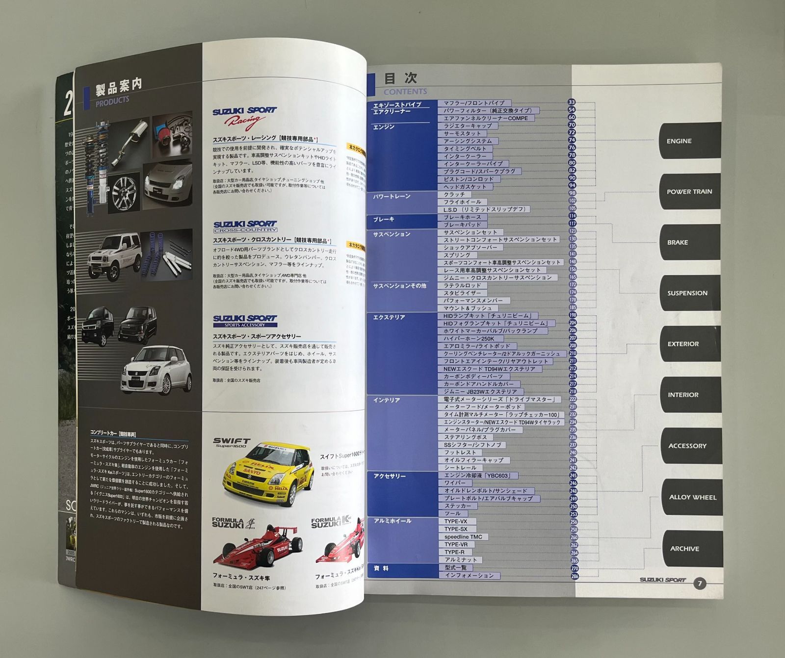 スズキスポーツ 競技専用部品カタログ(テクニカルガイド付き) 20周年