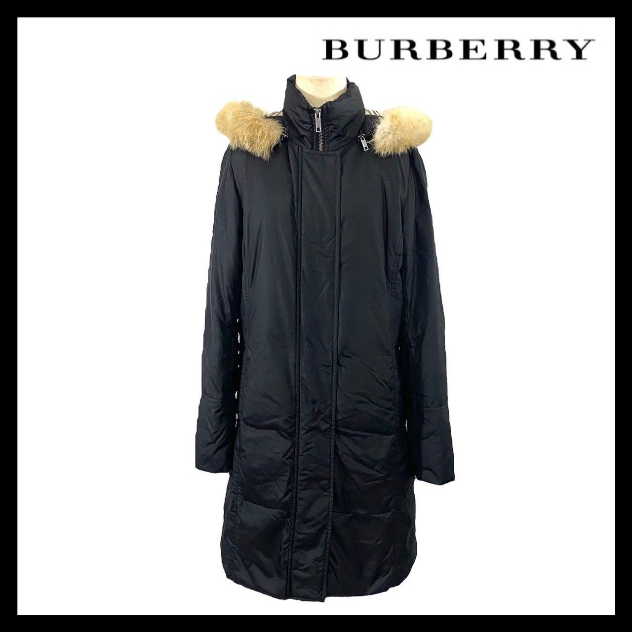 BURBERRY ブラック ダウンジャケット 40