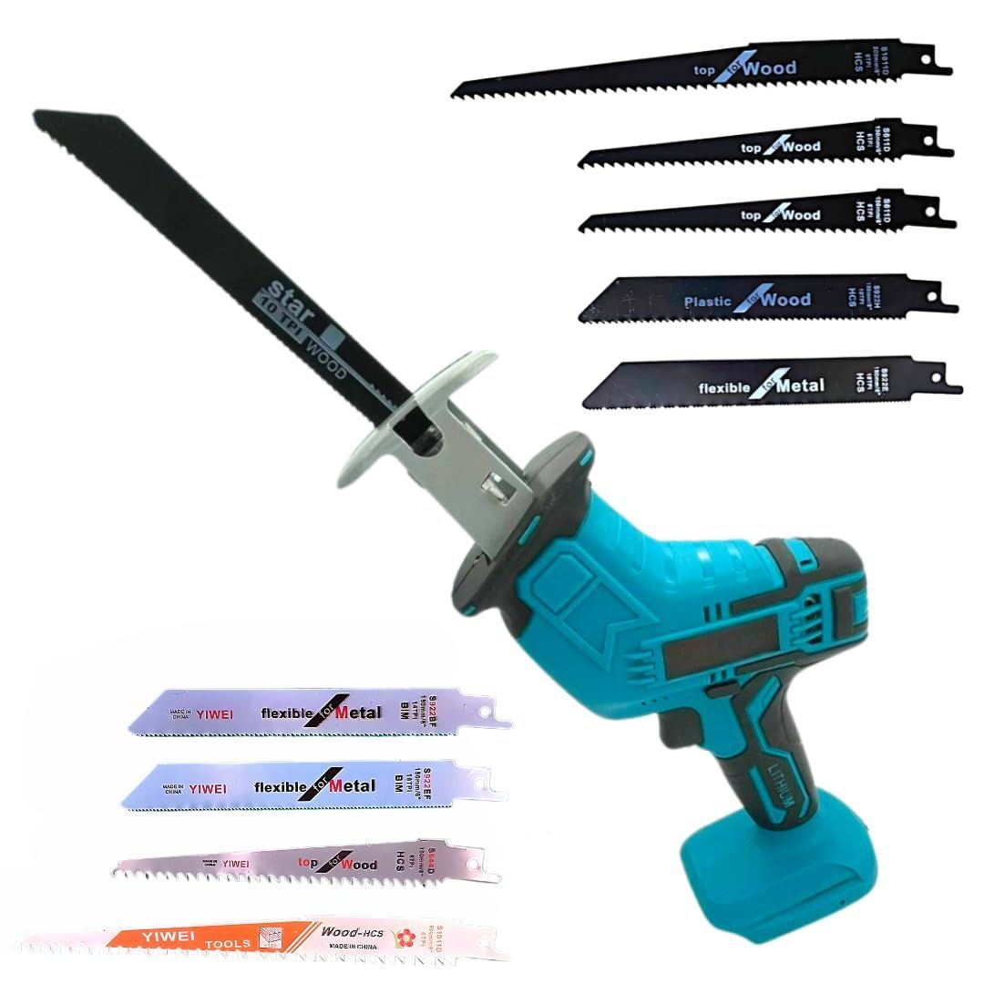 数量 マキタ 互換 MAKITA 対応 充電式 レシプロソー 電動 のこぎり 刃 4本 5本付き 木材 金属 小型 コードレス 電動工具 Makita 互換 製品 14.4V 18V 対応 マキタ バッテリー 本体のみ RECI01 本体