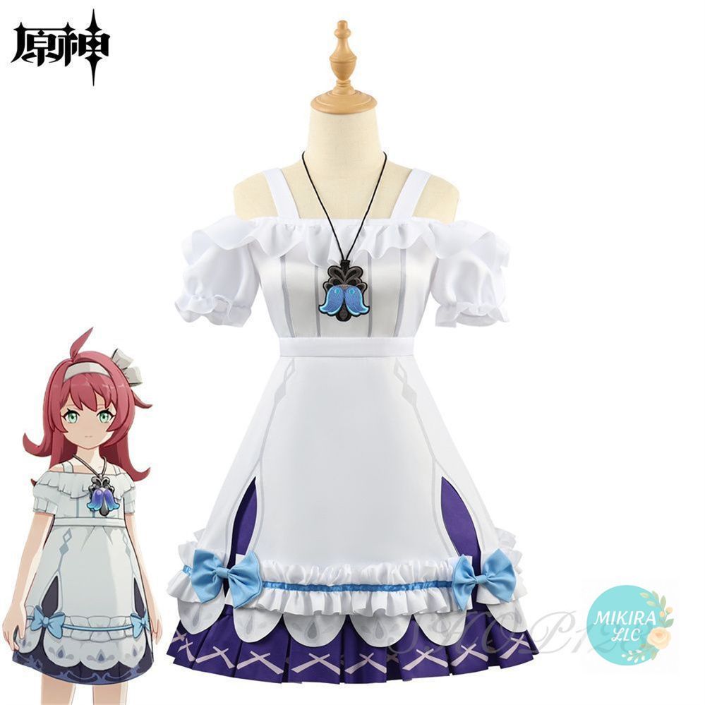 Cosplay パーティー 原神 GENSHIN クリーヴ 子供時 キャラクター コスプレ衣装 お姫ドレス キャラクター コスチューム cosplay イベント クリスマス コスプレ