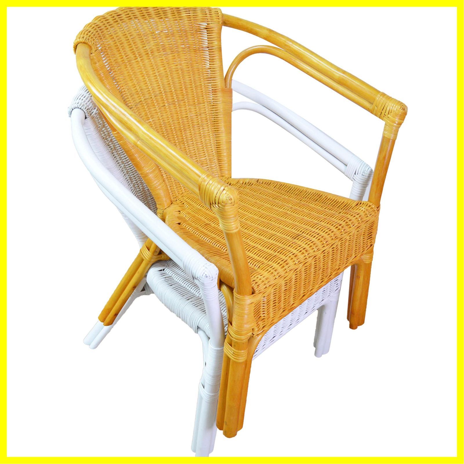 【再販】チェア ナチュラル ウィッカー 60x60x75cm 籐 天然 自然木 大竹ラタン 完成品 大竹産業 1脚