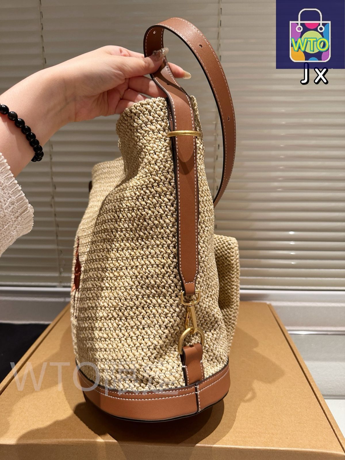 【新品未使用】Lauren Ralph Lauren ラフィアバッグ ポロ ラルフローレン POLO RALPH LAUREN ラフィア ショルダー