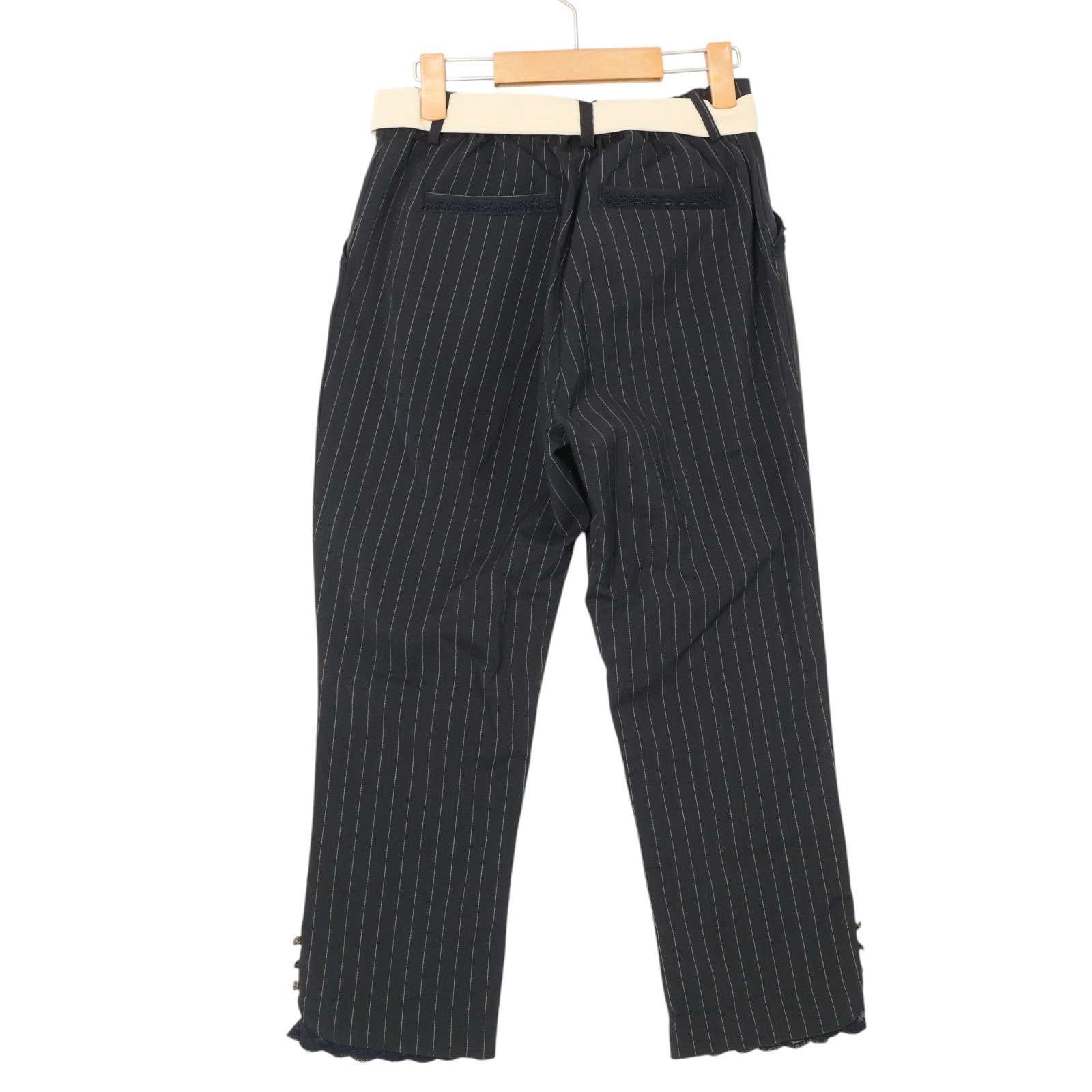 axes femme アクシーズファム 春夏 ストレッチ☆ ピンストライプ