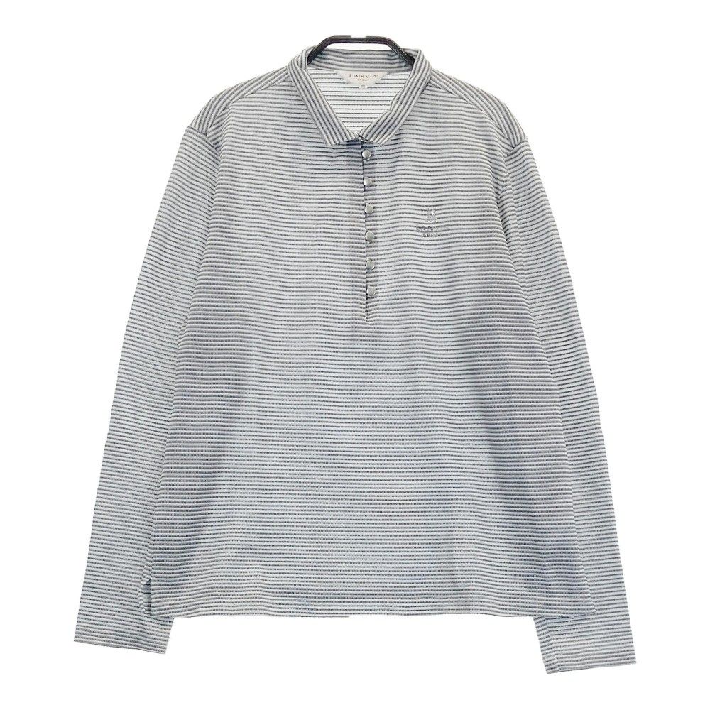 新品タグ付き★LANVIN SPORT ランバンスポール　ゴルフシャツ 総柄　S 新品タグ付き☆LANVIN SPORT ランバンスポール ゴルフシャツ 総