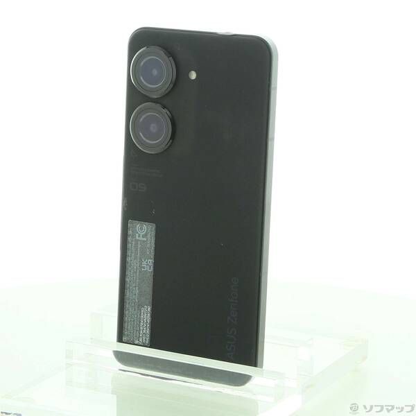 【セール，限定SALE】 〔中古品〕 Zenfone 9 256GB ミッドナイトブラック ZF9-BK8S256 SIMフリー【258】 スマートフォン本体