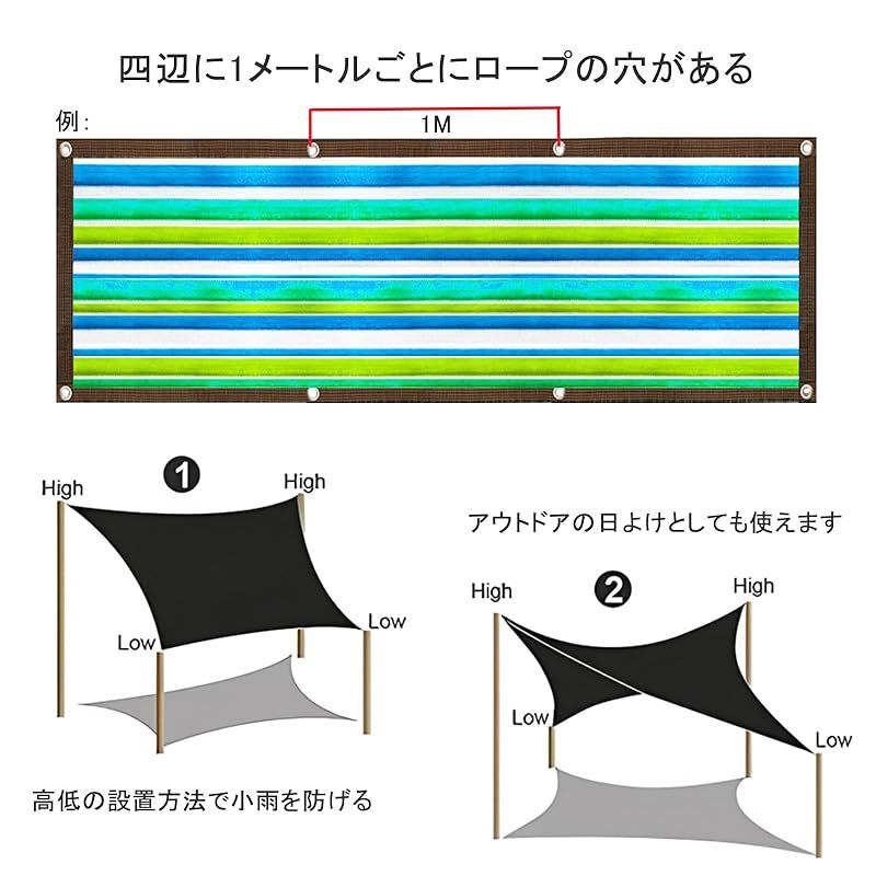 日除けシェード 屋外