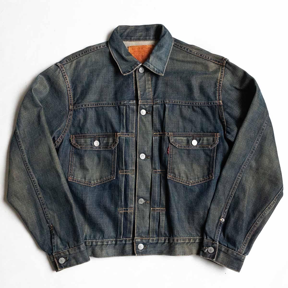 Levi's 507セカンド 復刻 ビッグE デニムジャケットW38 加工モデル/ビッグサイズ】 LEVI'S VINTAGE CLOTHING【2nd 507XX