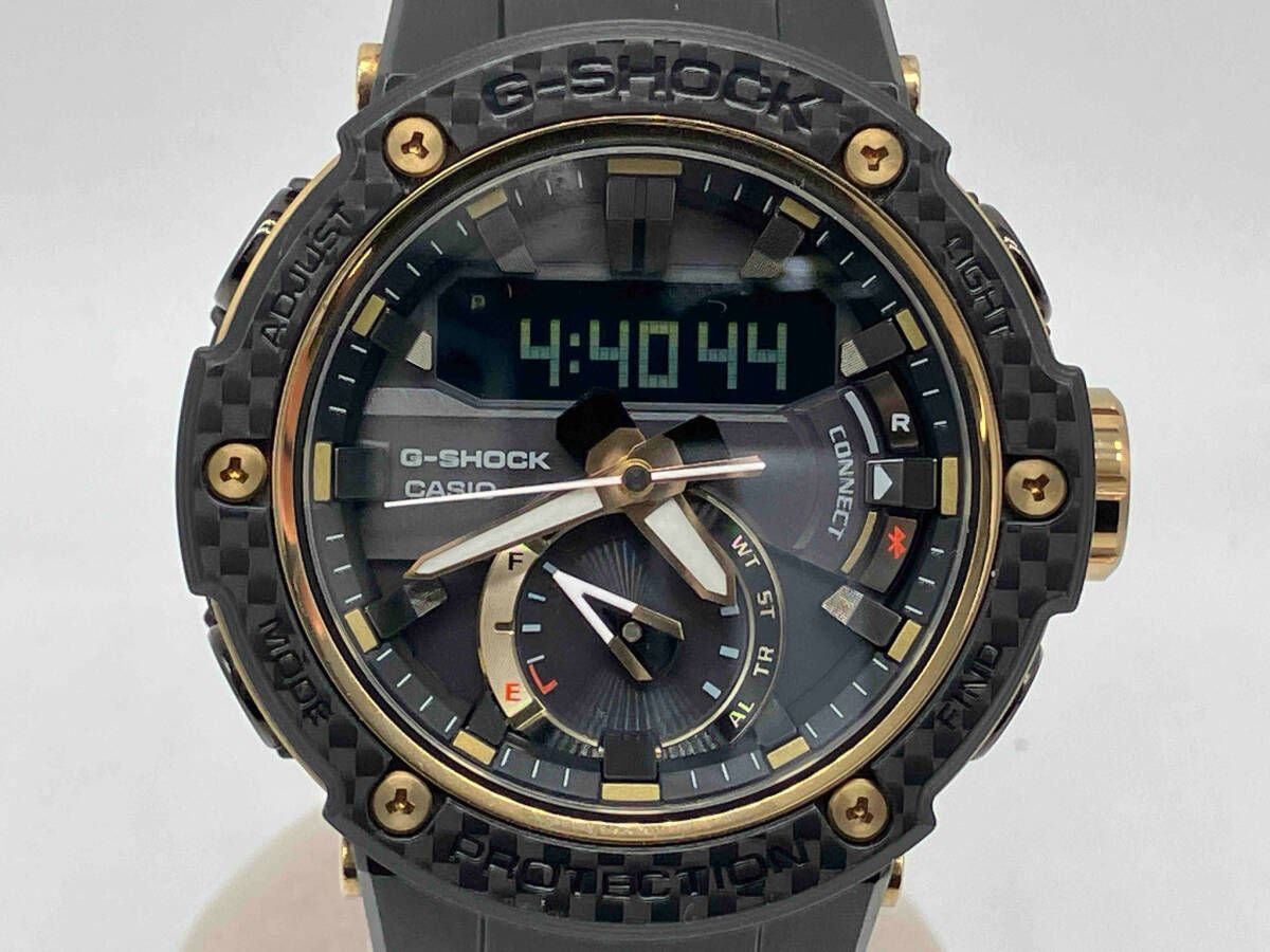CASIO G-SHOOK G-スチール GST-B200X-1A9JF メンズ ソーラー 文字盤ブラック
