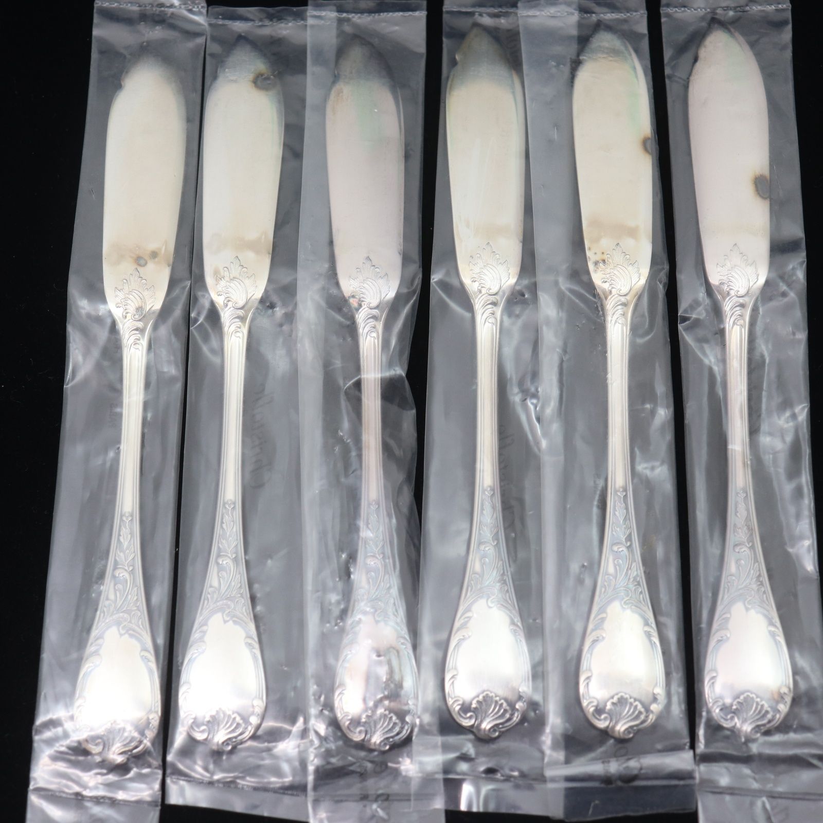 IT5JLFX9ASIW ♥保管品 Christofle クリストフル MARLY マルリー シルバープレート フィッシュナイフ 6点セット 食器 カトラリー USTAUSTRALIA_COM_AU