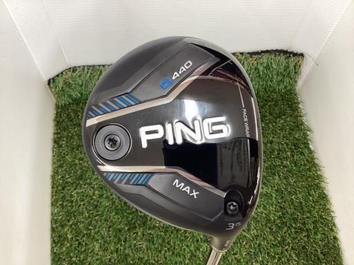 ピン G440 MAX 3W フェアウェイウッド FW PING TOUR 2.0 BLACK 65 FW フレックスS メンズ 男性用 右利き 右用 Aランク ゴルフクラブ