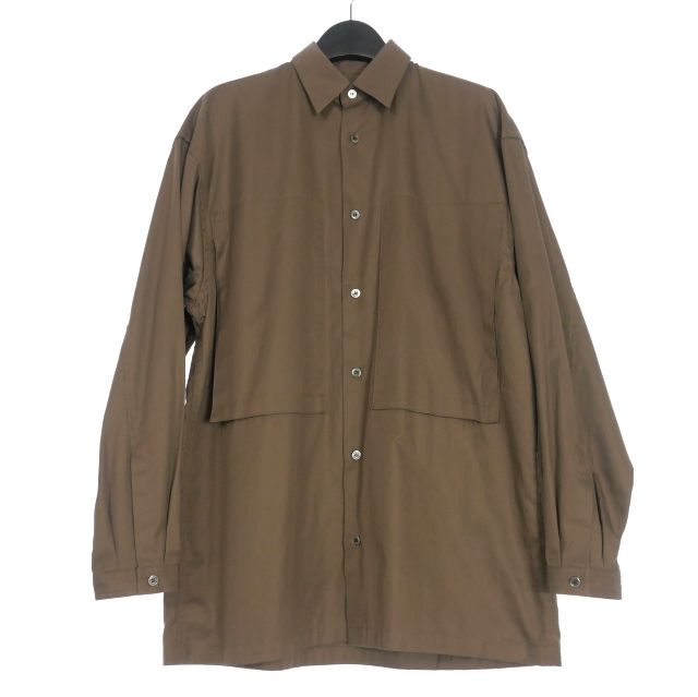 イートウツ E.TAUTZ LINEMAN SHIRT ラインマンシャツ 長袖 XXS ブラウン 茶 63-11-802001 国内正規