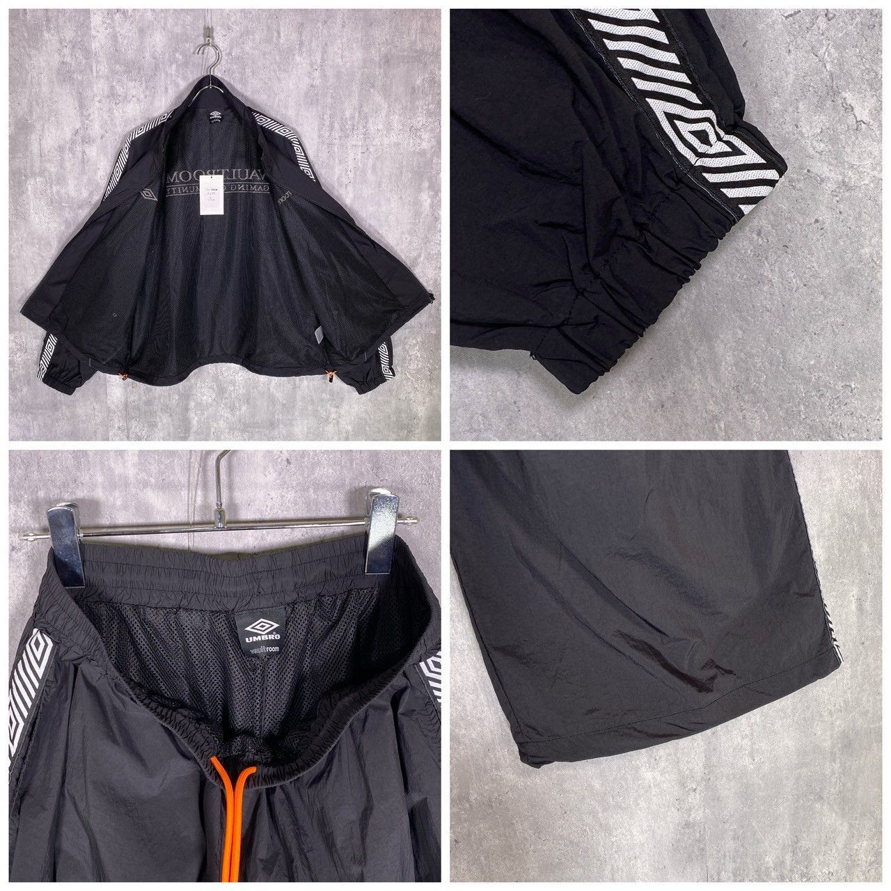 アンブロ × ボルトルーム』 (L) ナイロンジャージセットアップ