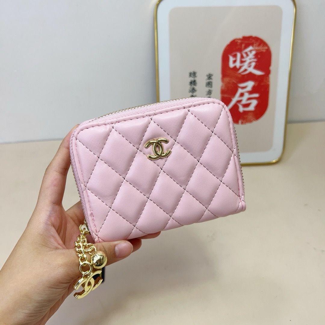 極美品シャネル3点セットコンボパック✨ピンクCHANEL シャネル ショルダーバッグクロスボディバッグハンドバッグウォレットチェーンバッグ3点セットコンボパック