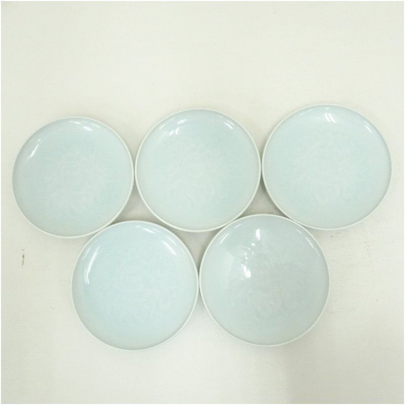 楽天市場】快山窯の通販 快山窯造 青白磁牡丹文銘々