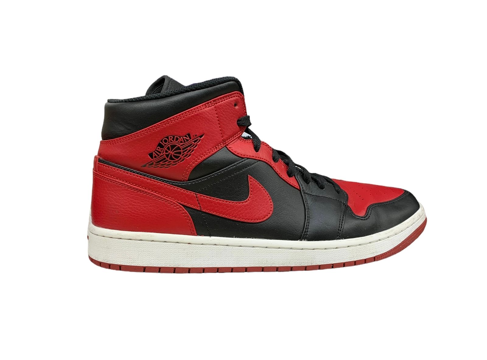 NIKE (ナイキ) AIR JORDAN 1エアジョーダン 1MID BRED レッドブラック