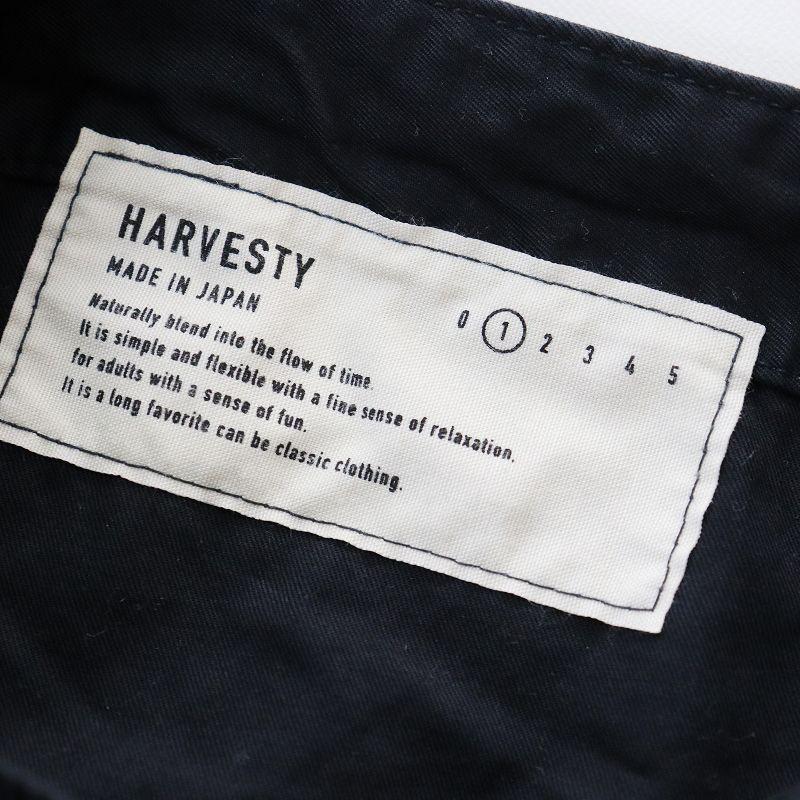 ハーベスティ HARVESTY A11904 オーバーオール 1/ブラック コットン